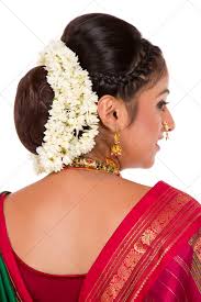 French twist hairstyle tutorial for short, medium long hair prom wedding updo. 29 Indian Bun Hairstyles With Gajra