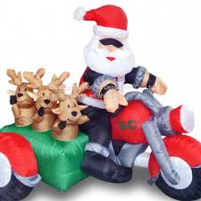 The common names given for santa's reindeer in modern culture are: Inflatable Christmas Decoration Buy Outdoor Inflatable Santa Claus Riding Motorcycle With Reindeer For Christmas Decoration On China Suppliers Mobile 160302387