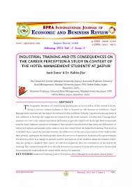 This study also helps epf to understand the factors will need for members, so they can predict and prepare what might happen when they do not take action. Pdf Industrial Training And Its Consequences On The Career Perception A Study In Context Of The Hotel Management Students At Jaipur
