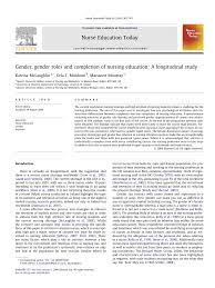 Pdf) Gender, Gender Roles And Completion Of Nursing Education: A  Longitudinal Study