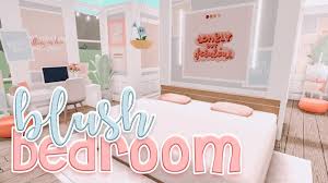It adopts modern aesthetics such as painted walls with brick trimming, large windows, and functional furniture. Blush Aesthetic Bedroom Speedbuild 30k Aesthetic Bedroom Speed Build Bloxburg Bonnie Builds Youtube