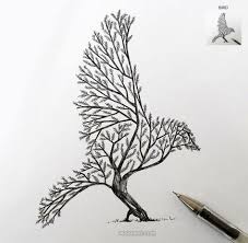 Bird On Tree Drawing For Kids 30 Beautiful Tree Drawings And Creative Art Ideas From Top Artists Tree Drawing Bird Drawings Beautiful Drawings