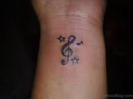 Right half sleeve music notes and microphone tattoo. 92 Stylish Musical Tattoos On Wrist