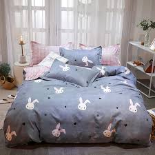 Find a selection of cotton grey bedding, grey bedding sets and more at macy's. Omelas Kids Grey Bedding Rabbit Star Duvet Cover Twin Set Girls Pink Gingham Plaid Reversible Printed Bedding Soft Microfiber Quilt Comforter Cover Zipper Closure 2 Pillow Shams Qqt T Buy Online In Aruba At Aruba Desertcart Com