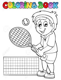 Torneos de ping pong para todos los niveles y edades. Libro Para Colorear Dibujos Animados Jugador De Tenis Ilustracion Vectorial Ilustraciones Vectoriales Clip Art Vectorizado Libre De Derechos Image 15191261