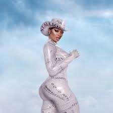 Megan Thee Stallion Wore A Newsprint Catsuit And Cowboy Hat Marie Claire Us