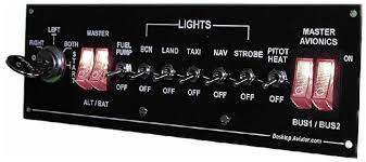 The Desktop Aviator The Cessna Switch Panel Models 1010 And The New Model 1015 Model 2620 Now With 7 Rocker Switches In Pl Cessna Flight Simulator Cockpit