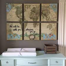 Travel Nursery The Map Is World Market The Word Art Done By Ohhicreative Travel Themed Room Travel Nursery Baby Boy Nurseries