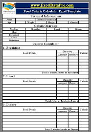 Our staff will help you learn the basics about counting carbohydrates and calories so you can successfully manage your diabetes. Download Food Calorie Calculator With Monthly Calorie Log Excel Template Exceldatapro