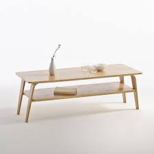Jimi Two Tier Oak Birch Coffee Table Oak La Redoute Interieurs La Redoute