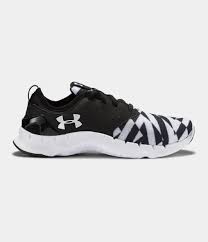 Black And White Under Armour Shoes Women S Women S Ua Flow Graphic Running Shoes Under Armour Us Womens Running Shoes Running Shoes White Athletic Shoes