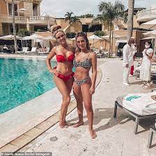 Jessie James Decker, 32, and her friend pose in bikinis during their  vacation in Colombia 