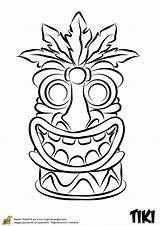 Tiki mask coloring pages are a fun way for kids of all ages to develop creativity, focus, motor skills and color recognition. Tiki Totem Coloring Mask Hawaiian Pages Head Printable Coloriage Template Luau Drawings Hawaii Drawing Masks Hut Rigolo Pole Face In 2021 Tiki Head Tiki Art Tiki Faces