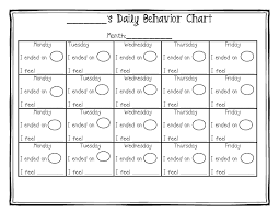 daily behavior chart for blog pdf behavior clip charts