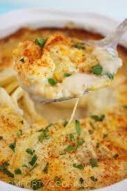 Cheesy Scalloped Potato Gratin Recipe Recipes Food Scalloped Potatoes Cheesy