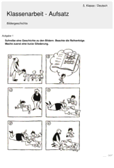 Bildergeschichte klasse 2, klasse 3, klasse 4 und klasse 5. Klassenarbeit Zu Aufsatz Klassenarbeiten Erste Klasse Aufsatz