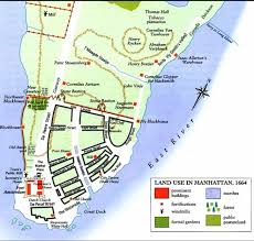 Land Use In New Amsterdam 1664 Manhattan Map Nyc History Map