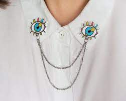 Artist Eyes Enamel Pin Collar Pin Lapel Pin Hat Pin Chain Etsy Collar Pins Enamel Pins Hat Pins