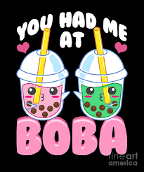 Galaxy milk tea with planet boba! Cute You Had Me At Boba Anime Kawaii Bubble Tea Digital Art By The Perfect Presents