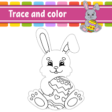 Download and print these bird patterns to trace coloring pages for free. Trace And Color Coloring Page For Kids Handwriting Practice Education Developing Worksheet Activity Page Game For Toddlers Isolated Vector Illustration Cartoon Style Easter Theme 2236769 Vector Art At Vecteezy