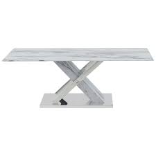 Table types include end tables, coffee tables, sofa tables and dining tables. Global Furniture T1274 Contemporary Coffee Table With Glass Marble Top Value City Furniture Cocktail Coffee Tables