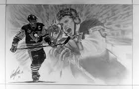 Sidney Crosby Hockey Art Created By Pencil Artist Robb Scott Pittsburgh Penguins Hockey Star Sports Drawings Sports Art Artist