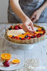 Orange Berry Panna Cotta Tart Healthy And Sugar Free Recipe Panna Cotta Tart Savoury Baking Citrus Desserts