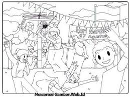 Mewarnai Gambar Hari Kemerdekaan Indonesia Sketsa Buku Mewarnai Halaman Mewarnai
