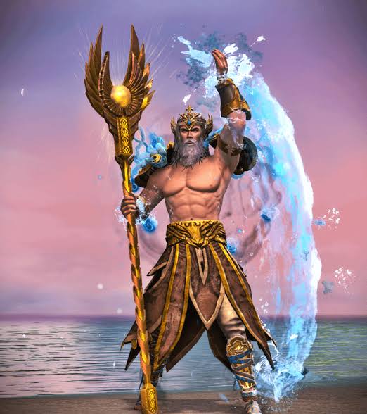 Greek God Poseidon at home: : r/Guildwars2