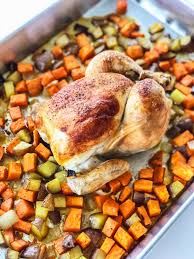 So how long does chicken need to cook exactly? Oven Roasted Whole Chicken With Vegetables A Pretty Life In The Suburbs