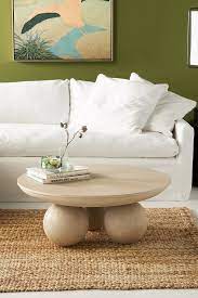 The table looks like something you would purchase at anthropologie or another fancy furniture store, but only cost a fraction of the price to make. Sonali Round Coffee Table In 2021 Coffee Table Round Coffee Table Oval Coffee Tables