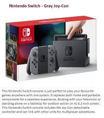 nintendo switch console with grey joy con jumia nigeria