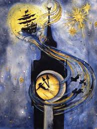 Second Star To The Right Print From Original Drawing By Etsy Peter Pan Art Disney Drawings Disney Paintings