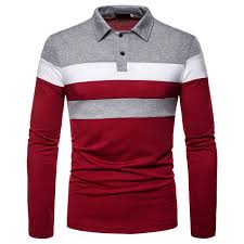 Polo shirts that support a cause. Fashion Men S Three Color Stitching Long Sleeved T Shirt Polo Shirt Jumia Nigeria