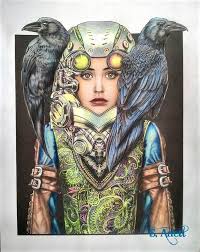 Bennett Klein Colour My Sketchbook Steam Coloring Book Art Sketch Book Steampunk Robots