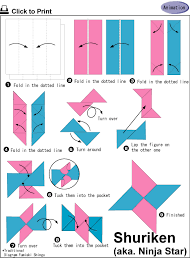 How To Make A Ninja Star Out Of Paper Pin By Ching Li On Girl Ninja Party Kids Origami Ninja Star Origami Origami Easy