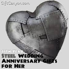 Traditionally your 11th year anniversary symbol is steel, a true symbol of the strength of your marriage but probably not your first choice of romantic materials! 11th Year Steel Wedding Anniversary Gifts For Her Gift Canyon Steel Anniversary Gifts 11 Year Anniversary Gift Anniversary Gifts