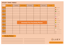 A study plan is an organized schedule outlining study times and learning goals. Study Planner Free Timetable Template 2021 Cluey Learning