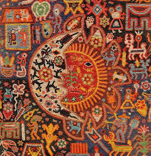 Huichol Glass Beads Pressed In Beeswax On Board Mexico Huichol Art Popular Art Yarn Painting