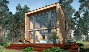 Klein Aber Fein Der Kubus Bietet Hochwertigen Komfort Auf 40 Quadratmetern Holzhaus Bausatz Modernes Holzhaus Gartenhaus Zum Wohnen