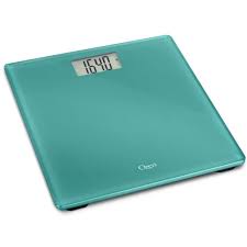 Equipped with four load sensors, the scales will measure your weight — obviously — and then give a report that includes your body mass index, your basal metabolic rate, body fat percentage, and lean body mass. Ozeri Precision Digital Bathroom Scale Tempered Glass Teal Blue 400 Lb Capacity Walmart Com Walmart Com