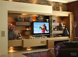 ديكورات جبس للتلفزيون ديكورات جبس مذهلة بلمسة معمارية أنيقة وعصرية home entertainment centers home entertainment home decor