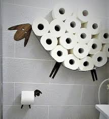 Funny Shelf For Storing Of Toilet Paper Rolls And Toilet Roll Holder Funny Set Of Bathroom Wall Decor Sheep And Lamb For Toilet Paper Papier Toilette Deco Toilettes Wc Original