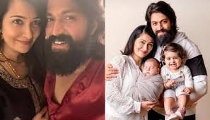 K G F Star Yash And Wife Radhika Pandit S Family Pictures With Their Kids Give Major Family Goals Baby Boy Newborn Baby Boy Family Goals