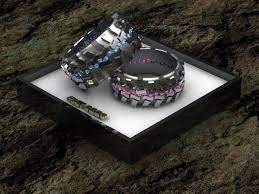 Mud Truck Tire Wedding Rings Fast Edde S 4x4 Jewelry His And Hers Set Via Marsela Marti Country Wedding Rings Wedding Ring Sets His And Her Wedding Rings
