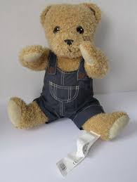 Plush Ikea Brumma Teddy Bear Tan Denim Overalls Jointed Stuffed Animal Toy 16 Ikea Teddy Pet Toys Teddy Bear