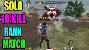 These ranks are different than level ranks. Vera Level Rank Match Solo 10 Kill Free Fire Tricks And Tips Run Gaming Youtube