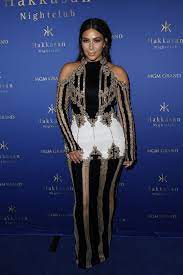 Kim Kardashian Hakkasan Las Vegas Nightclub At Mgm Grand Celebrates Its Third Anniversary 8 Apri Kim Kardashian Show Kardashian Outfit Kim Kardashian Balmain
