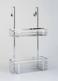 Chrome Over Shower Door Caddy 51cm X 30cm X 10cm Metallic Shower Doors Bathroom Redesign Shower