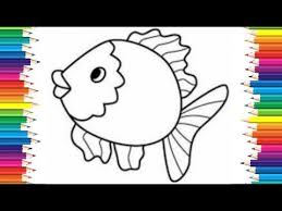 رسم سهل كيفية رسم سمكة سهلة للاطفال تعليم الرسم للاطفال رسومات بالرصاص تعلم الرسم youtube art pincode
